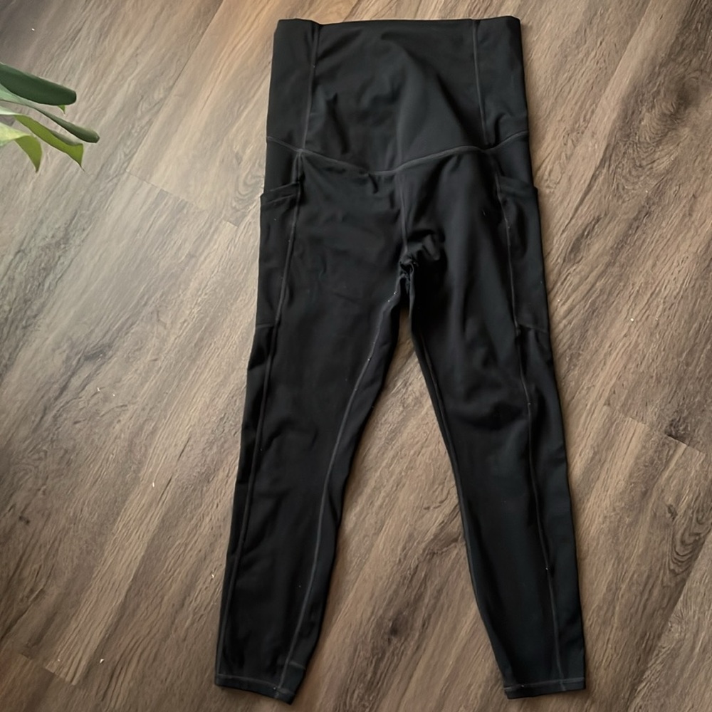 Fabletics Pure Luxe Maternity Leggings XS Black